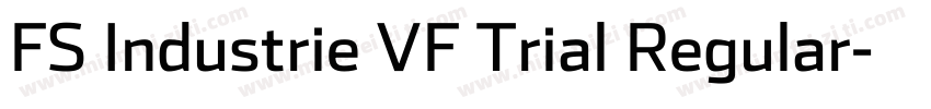 FS Industrie VF Trial Regular字体转换
